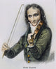 Nicolo Paganini 19th Century Wood Engraving Fine Art Print