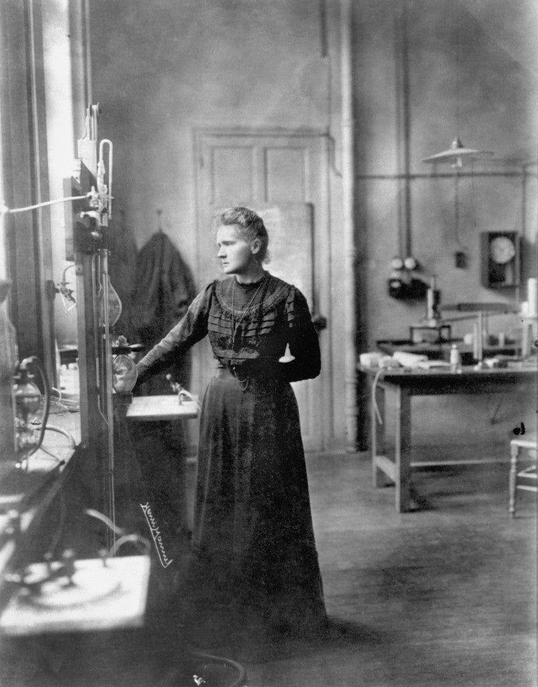 Marie Curie Fine Art Print - Laboratory Portrait C1908