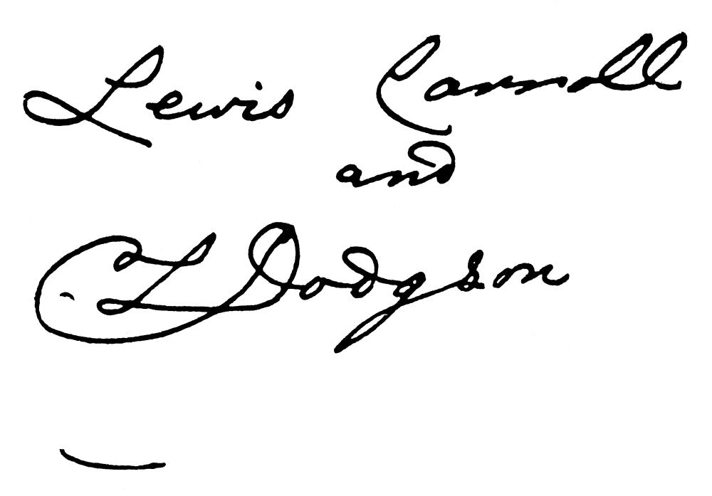Lewis Carroll Autograph Signature Fine Art Print by Granger Collection