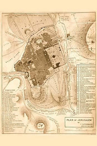 Map of Solomon's Temple - Jerusalem Fine Art Print by F. Catherwood