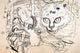 Ghost Cat and Ichumura - Fine Art Print by Kuniyoshi Utagawa