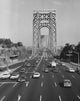 High Angle View of Traffic on George Washington Bridge Poster Print