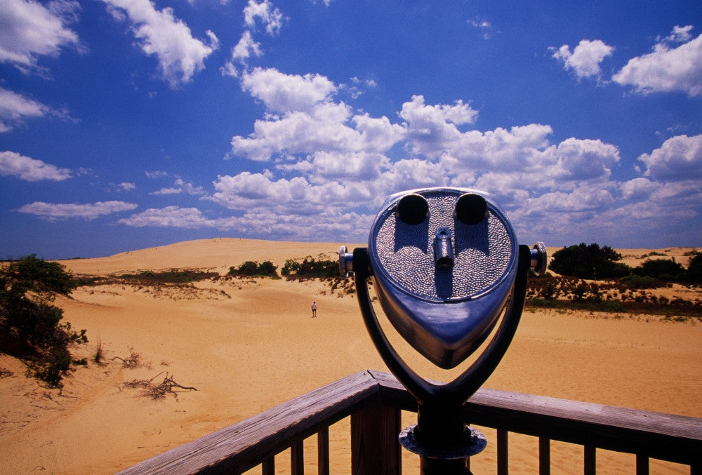 Coin-Operated Binoculars in Desert Fine Art Print by Panoramic Images