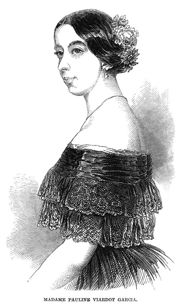 Pauline Viardot-Garcia Wood Engraving Fine Art Print (1848) by Granger Collection