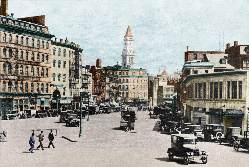 Boston: Bowdoin Square C1919 Fine Art Print by Granger Collection