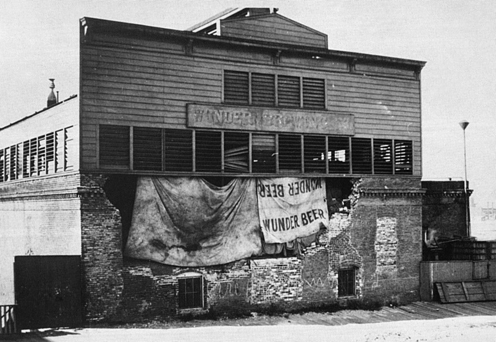 San Francisco Earthquake Poster Print - Damage to Wunder Beer Brewing Company (1906)