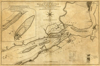Course of Delaware River Fine Art Print by William Faden