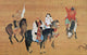 Kublai Khan Hunting Fine Art Print - 13th-14th Century Silk Detail