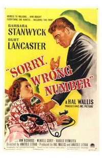 Sorry Wrong Number Movie Poster - 11x17 Print