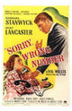 Sorry Wrong Number Movie Poster - 11x17 Print