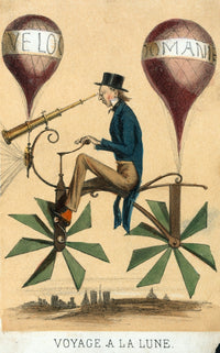 Man-Powered Flying Machine Art Print from the 1860s by Science Source