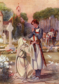Sir Galahad and the Holy Grail Illustration by Hilary Jane Morgan