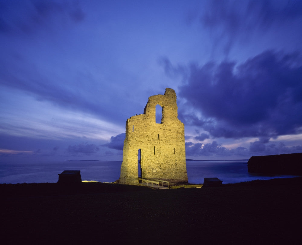Ballybunion Castle Fine Art Print - County Kerry, Ireland by The Irish Image Collection