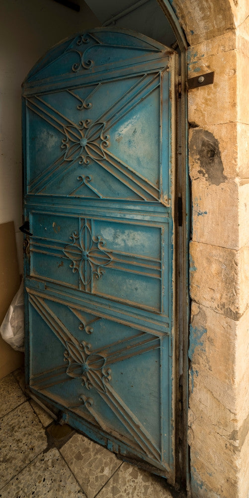Open Door in Safed, Galilee, Israel Fine Art Print by Panoramic Images
