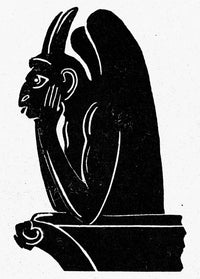 Symbol: Gargoyle - Vigilance Fine Art Print by Granger Collection
