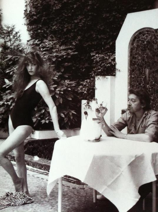 Jane Birkin Black One-Piece Photo Print - Premium Art Print
