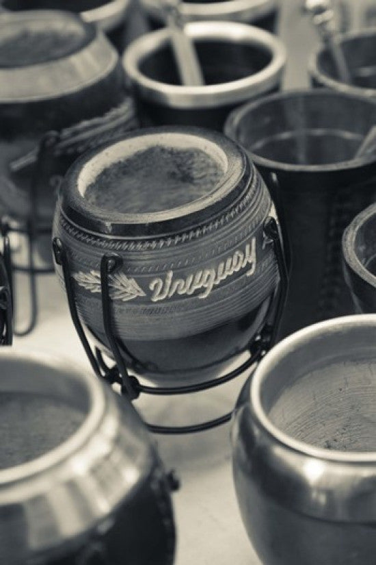 Mate Cups at Plaza Constitucion Market Stall Photo Print by Panoramic Images