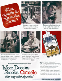 Camel Cigarette Advertisement Poster Print from 1946