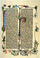 Gutenberg Bible Page Fine Art Print - Commentary on Proverbs | Posterazzi