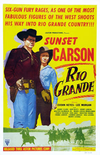 Rio Grande Movie Poster Fine Art Print - Sunset Carson, 1949