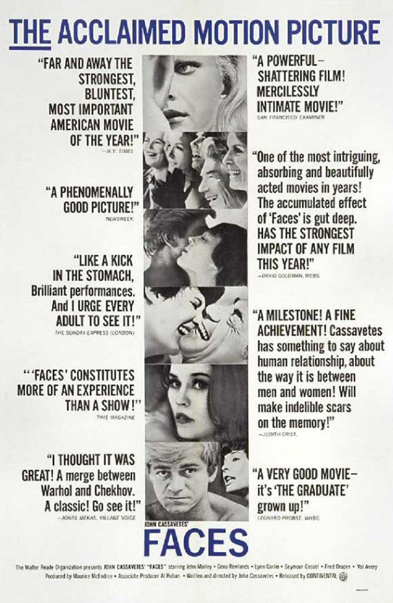Faces Movie Poster - 11x17 Print for Home or Office Decor