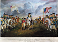 Yorktown Surrender 1781 Lithograph Print by Nathaniel Currier