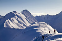 Skiers on Eddies Ridge - Fine Art Print by Joe Stock