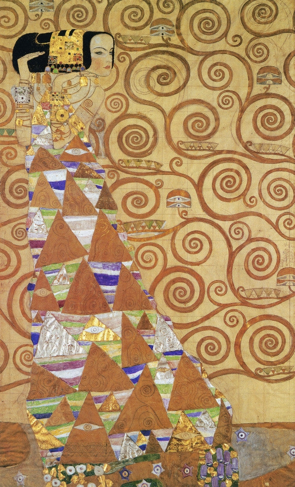 Klimt: Expectation - Working Drawing for Stoclet Frieze Fine Art Print by Gustav Klimt