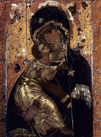 The Virgin of Vladimir Fine Art Print - Icon from Constantinople, C1131