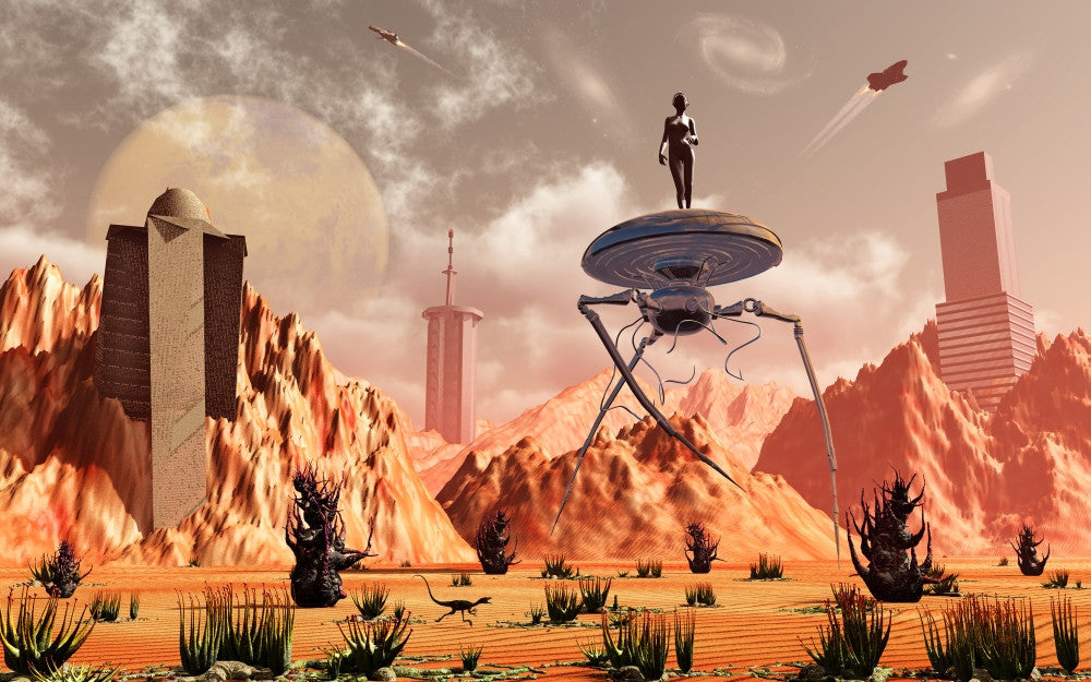 Conceptual Artwork of Life on Mars - Fine Art Print