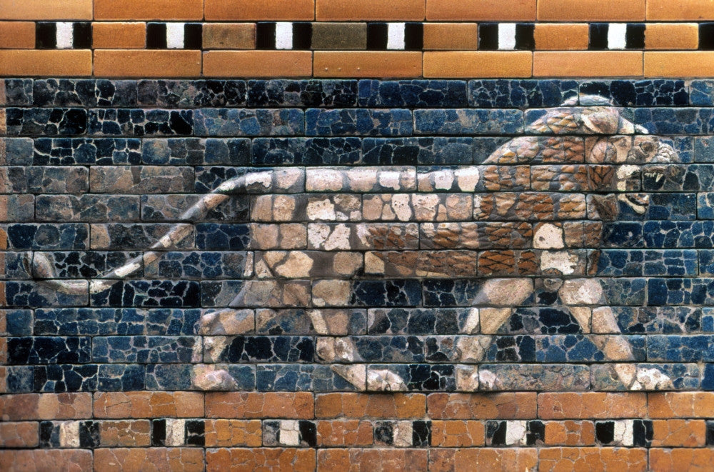 Babylon: Lion - Glazed Brick Art Print from 6th Century B.C. | Granger Collection