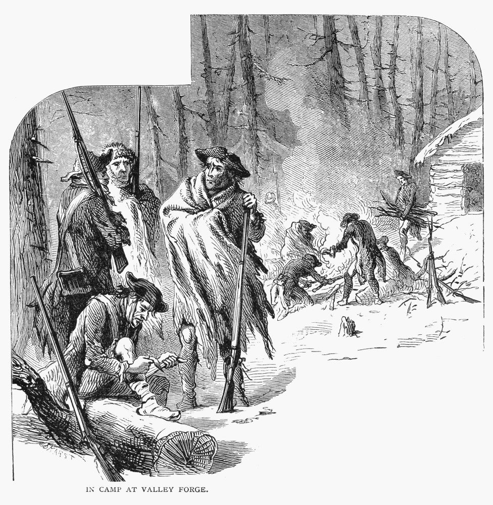 Valley Forge 1777-78 Fine Art Print - Continental Army Encampment