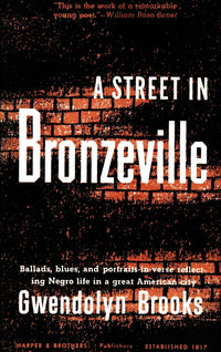 Gwendolyn Brooks 'A Street in Bronzeville' Fine Art Print - First Edition Cover Art