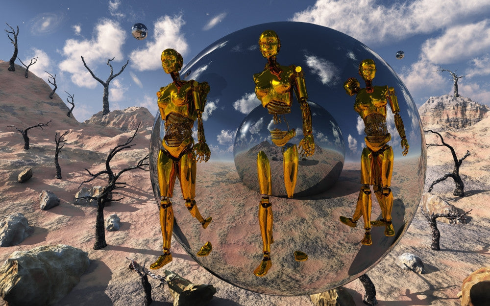 Time Travel Robotic Exploration Poster Print | StockTrek Images