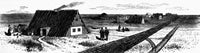 Kansas Mennonites in 1874 Wood Engraving Print by Granger Collection
