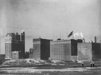 Chicago Skyline Fine Art Print - View from Lake Michigan, 1915