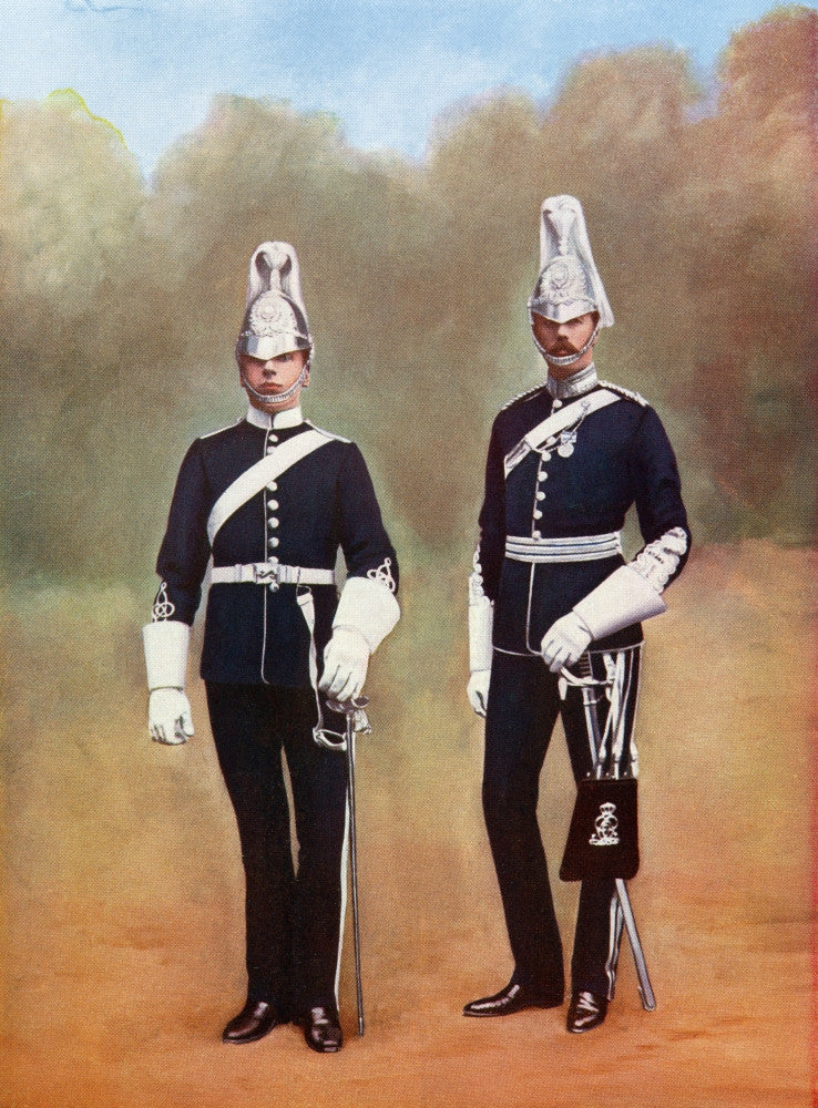 Yorkshire Dragoons Fine Art Print - Officer and Private