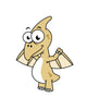 Cute Pterodactyl Illustration Fine Art Print - Multiple Sizes