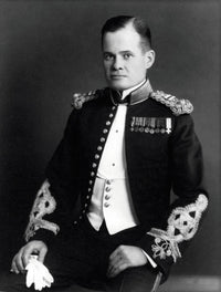 Digitally Restored Photo of Lewis Chesty Puller as Young Captain Fine Art Print by John Parrot