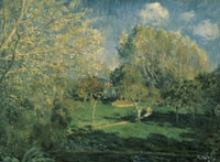 Hoschede Gardens Fine Art Print by Alfred Sisley - Pushkin Museum