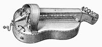 Hurdy-Gurdy Fine Art Print - German Engraving from the 19th Century