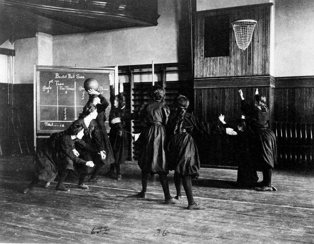Girls' Basketball in 1899 - Fine Art Print by Frances Benjamin Johnston
