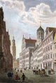 Augsburg Rathhaus Etching and Engraving Fine Art Print (1822)