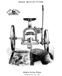 John Deere Plow Fine Art Print - 1882 Engraving by Granger Collection