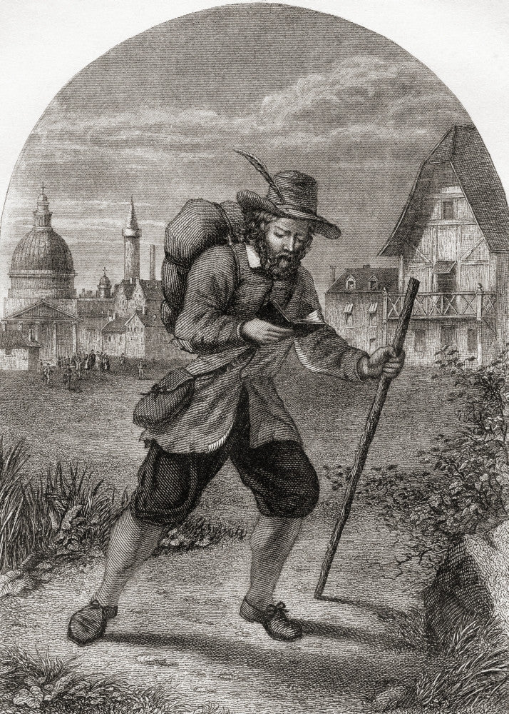 Christian Leaving The City of Destruction Fine Art Print by Ken Welsh