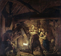 Iron Forge (1772) Fine Art Print by Joseph Wright | Posterazzi