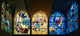 Stained Glass Chagall Windows at Hadassah Medical Centre Fine Art Print