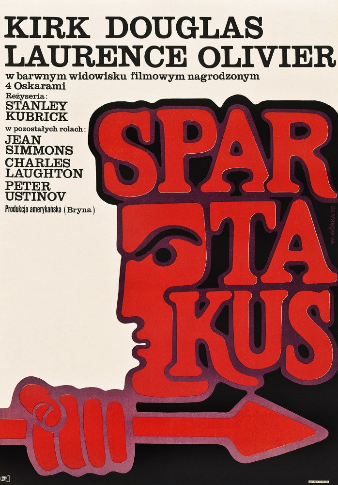 Spartacus 1970 Polish Movie Poster Art - Fine Art Print