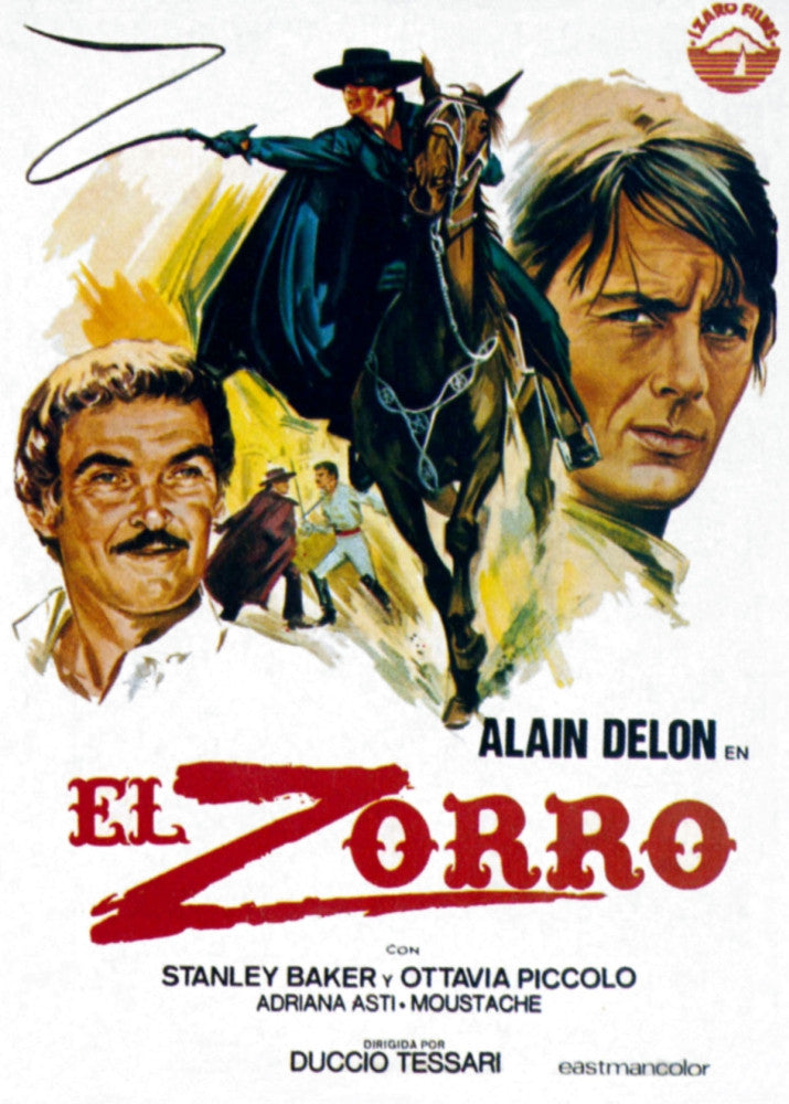 Zorro Movie Poster Art Print - Alain Delon (1975) | Posterazzi