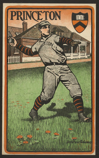 Princeton University Baseball Team Poster Print - C1903 Illustration